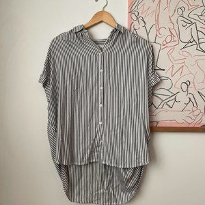 Madewell Button Up Striped Top